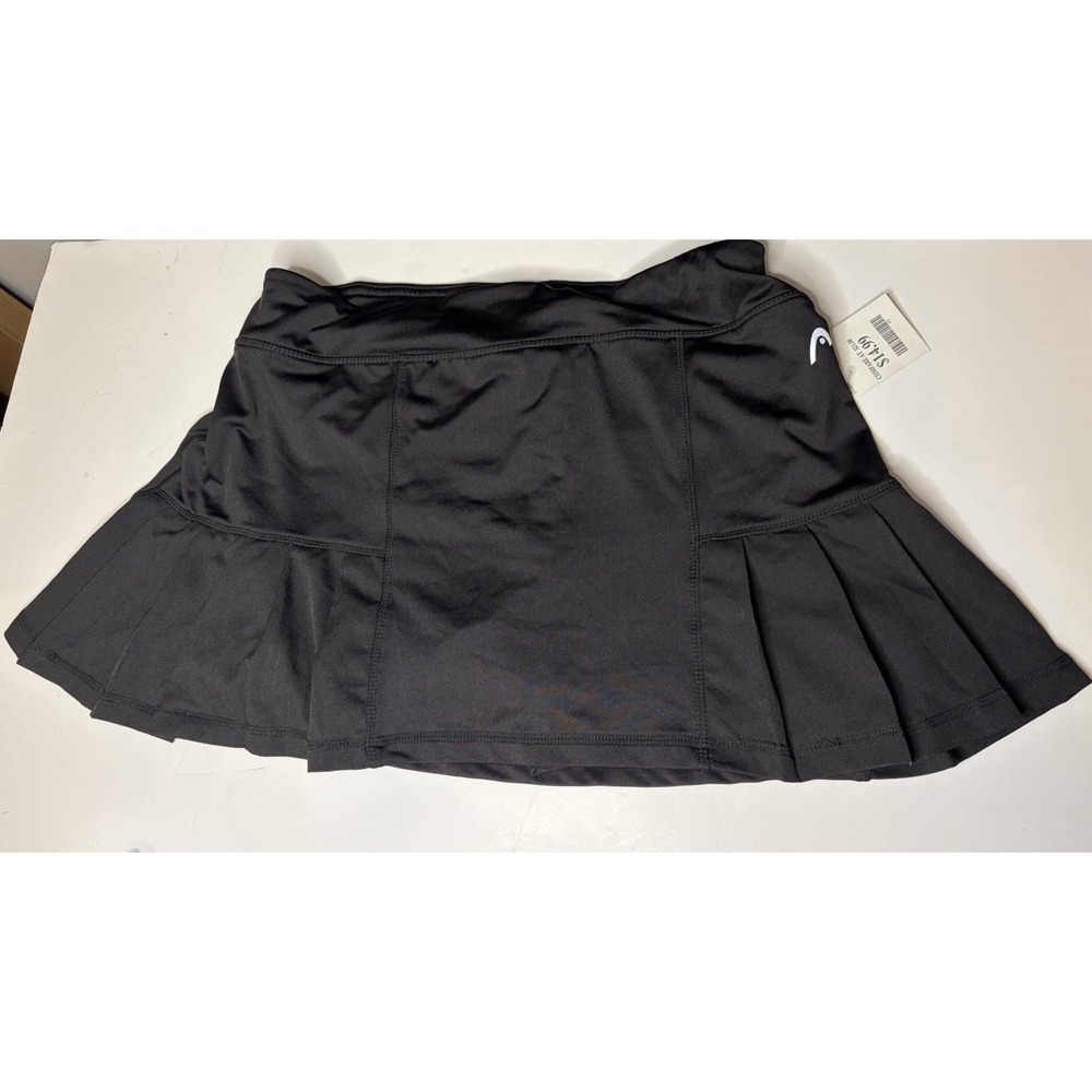 HEAD Medium Black Athletic Skort Tennis Golf Running Skirt/NWT/Pocket/Pleated